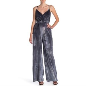 Show Me Your Mumu The Richards Glitter Velvet Jumpsuit Size Large NWT